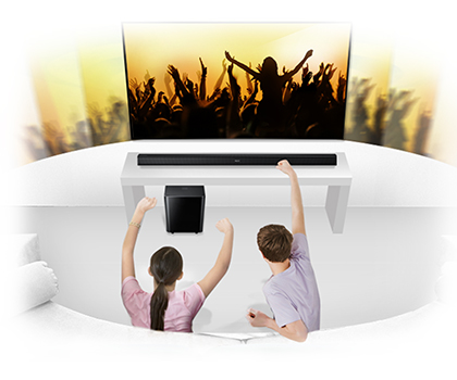 Description image for Samsung HW-F550 2.1 Channel Audio Bar Home Theater System