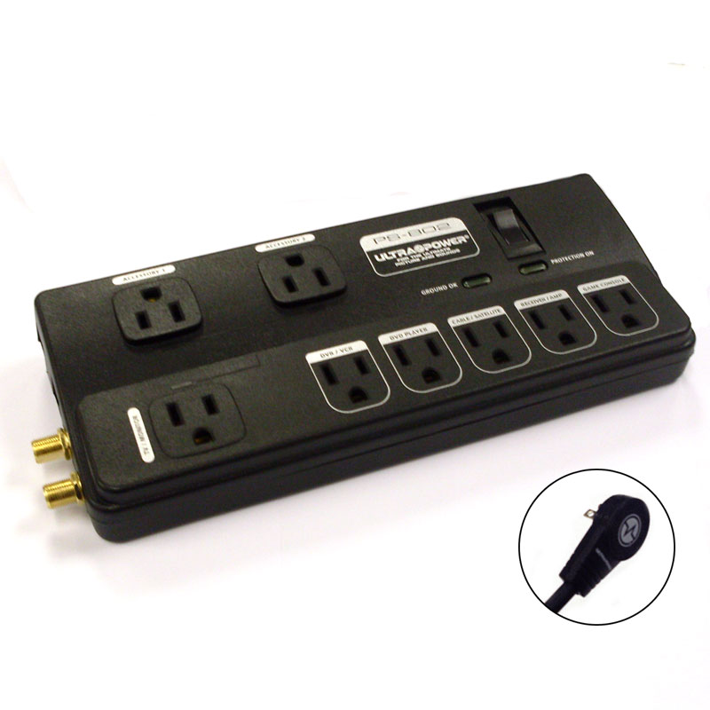 Ultrapower PowerSource PS-802 Surge Protector by Ultralink