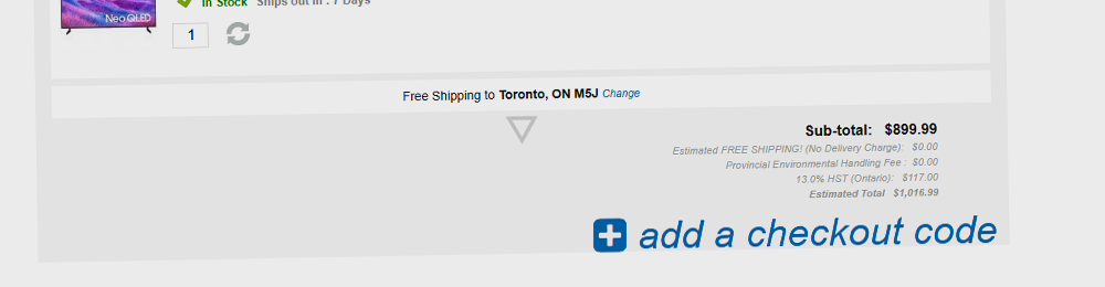 Where to enter coupon code in cart or checkout