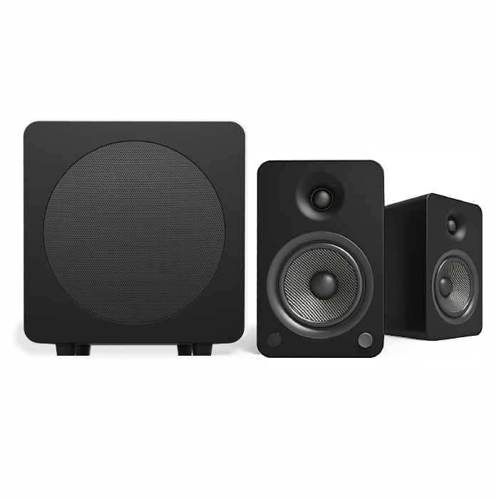 Kanto YU6MB + SUB8MB Powered Speakers and Subwoofer BUNDLE MATTE BLACK - Open Box - Click Image to Close