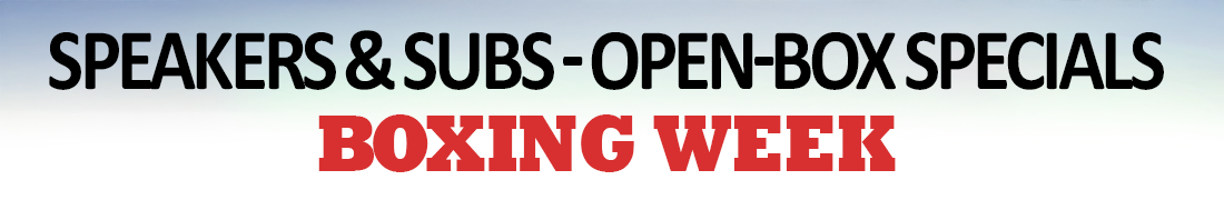 Speakers & Subs — Open-Box Specials