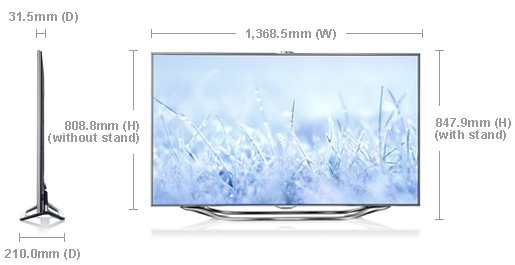 Samsung 60-Inch TV size guide