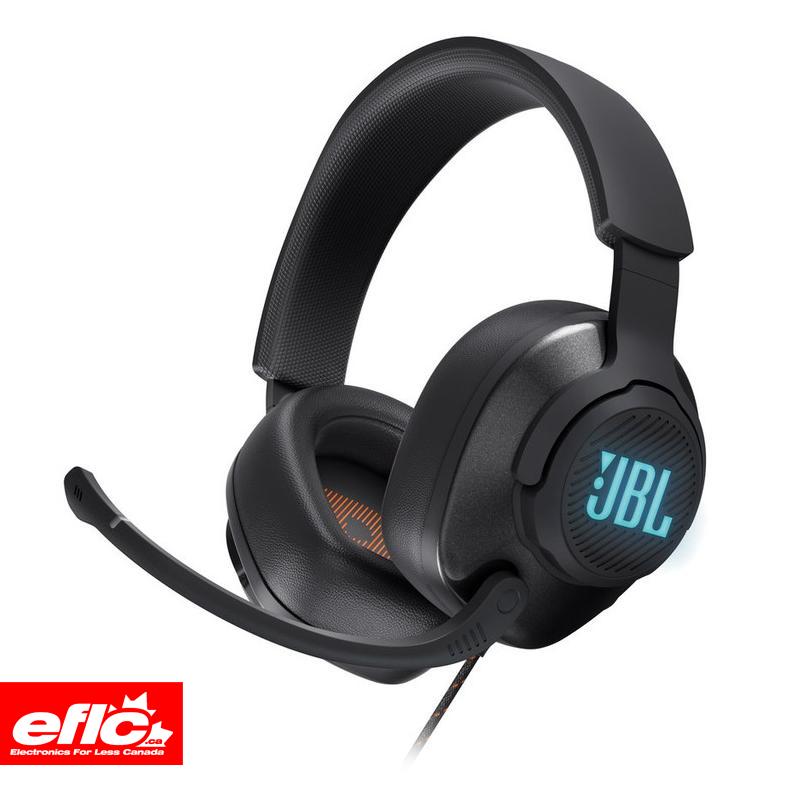 JBL QUANTUM 400 Overear Wired Gaming Headset w/ RGB Lighting BLACK