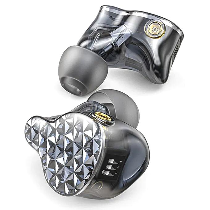 FiiO FA9 6 Knowles Balanced Armature IEM In-Ear Monitors w Sound Adjustment BLACK