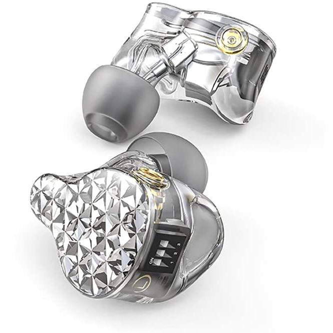 FiiO FA9 6 Knowles Balanced Armature IEM In-Ear Monitors w Sound Adjustment SILVER