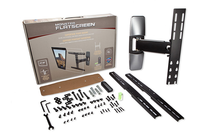 Monster FSM ST PIV-M Flatscreen Superthin Pivot Mount (27"-46") Flat Screens - Click Image to Close