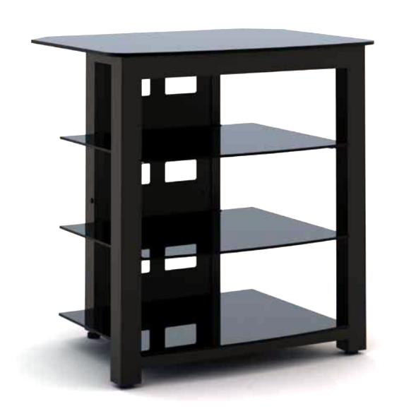 Sonora 122A4 Metal & Glass AV Four Shelf Stand - Click Image to Close