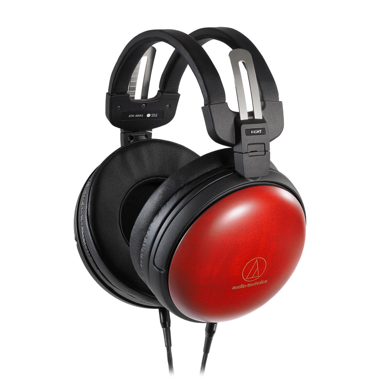 Audio-Technica ATH-AWAS Over-Ear Wooden Japanese Cherry Headphones