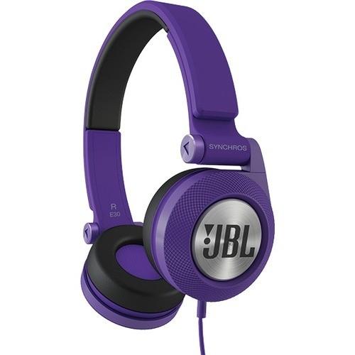 JBL Synchros E30BT On-Ear Headphones PURPLE - Click Image to Close