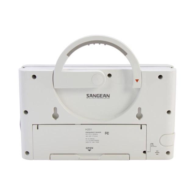 Sangean H201 Digital Tuned Waterproof/Shower Radio WHITE - Click Image to Close