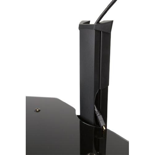 OmniMount MOD1 Wall System 1-Shelf Modular with Cable Management BLACK - Click Image to Close