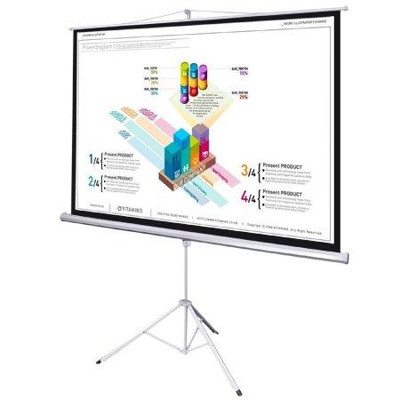 Prime Mounts PMD-PST-100-4 Tripod Projection Screen MATTE WHITE - Click Image to Close