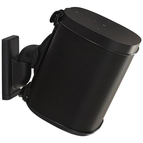 Sanus WSWM21 Wireless Speaker Wall Mount for the Sonos One PLAY:1 & PLAY:3 Single BLACK