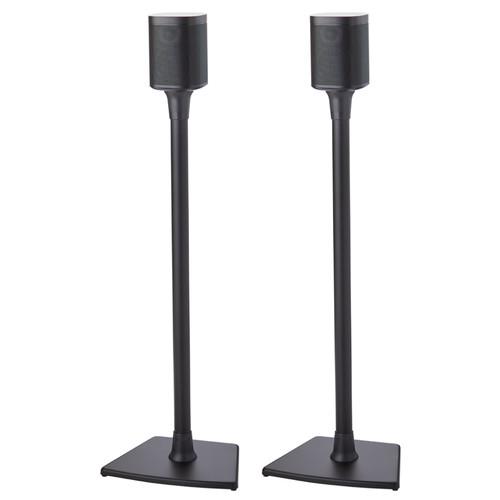 Sanus WSS22 Wireless Speaker Stands for the Sonos One PLAY:1 & PLAY:3 (Pair) BLACK - Click Image to Close