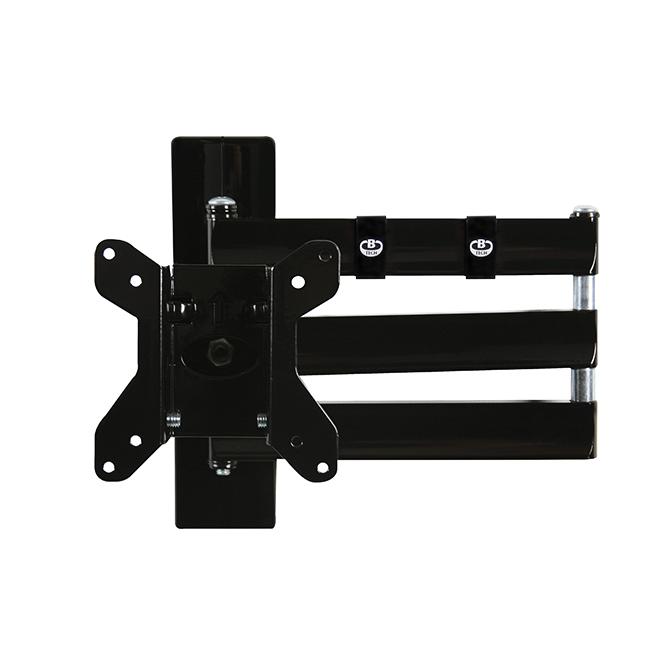 B-Tech BT7513 B LCD 13"-23" Vesa Double Arm Flat Screen Wall Mount with Tilt and Swivel - Click Image to Close