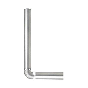 B-Tech BT7072 Cable Manager Accessory 90° Corner Connector SILVER - Click Image to Close