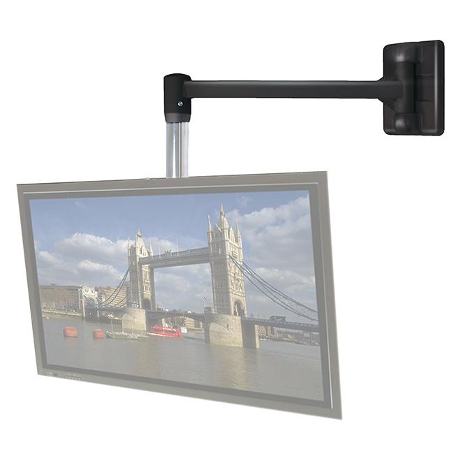 B-TECH BT7803 Wall Arm with Swivel for 50mm Pole in BLACK - Click Image to Close