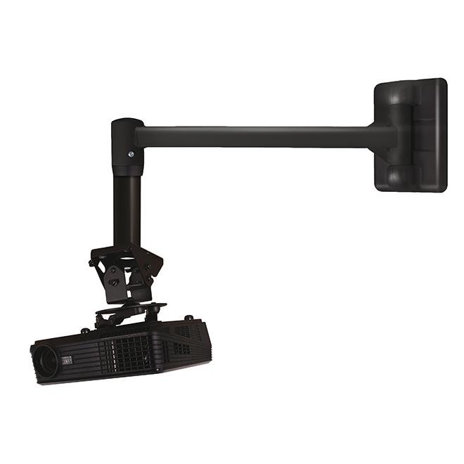 B-TECH BT7803 Wall Arm with Swivel for 50mm Pole in BLACK - Click Image to Close