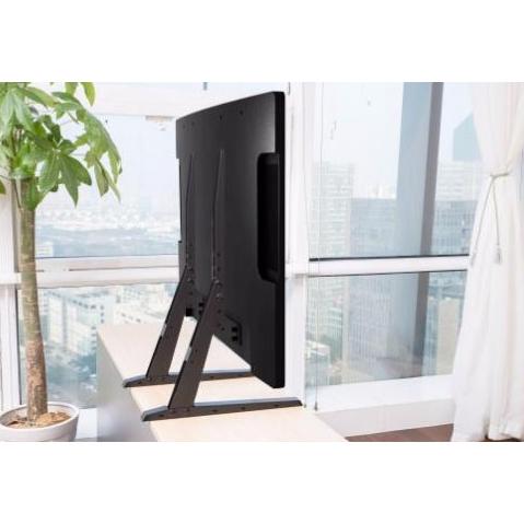 Sonora ST64 Universal Table-Top Replacement TV Stand for 37-70" TVs BLACK - Click Image to Close