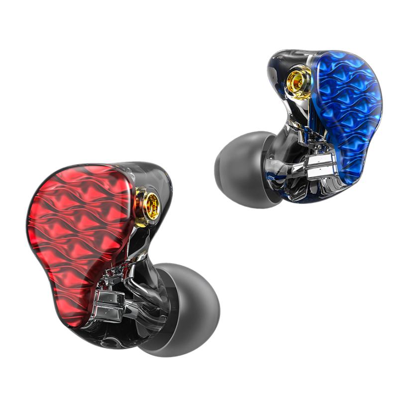 FiiO FA7 Quad Balanced Driver Earphone with Detachable MMCX Cable BLUE/RED - Open Box