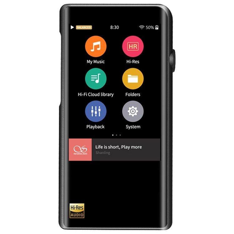Shanling Hi-Res Portable Music Player Bluetooth Wi-Fi Music Player BLACK - Open Box
