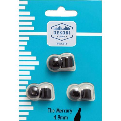 Dekoni Audio The Mercury Memory Foam Earphone Tips 4.9mm, (Black, 3-Pack) - Click Image to Close