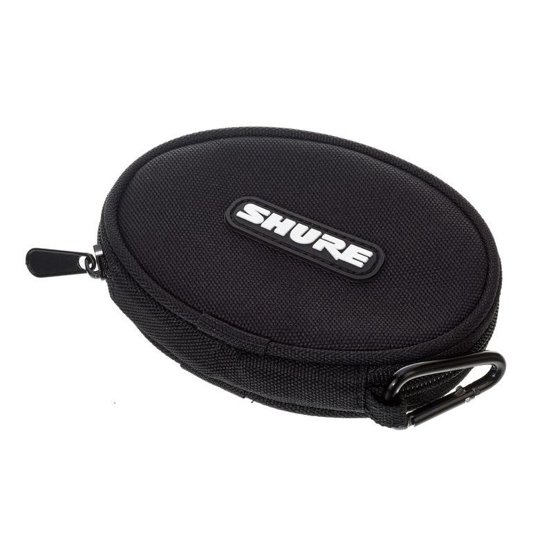 Shure EASCASE Round Soft Zippered Earphone Pouch BLACK