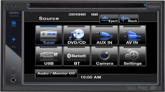 Clarion VX-401 6.2" Touchscreen CD/DVD/MP3 Bluetooth Car Receiver