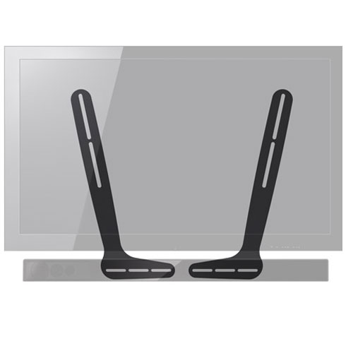 Sonora SWBR Universal Sound Bar or Center Channel Bracket - Click Image to Close
