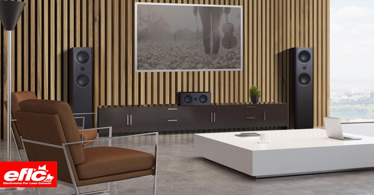 Mission LX4 TwoWay Dual 6.5inch Floor Standing Speaker (Pair) BLACK Canada