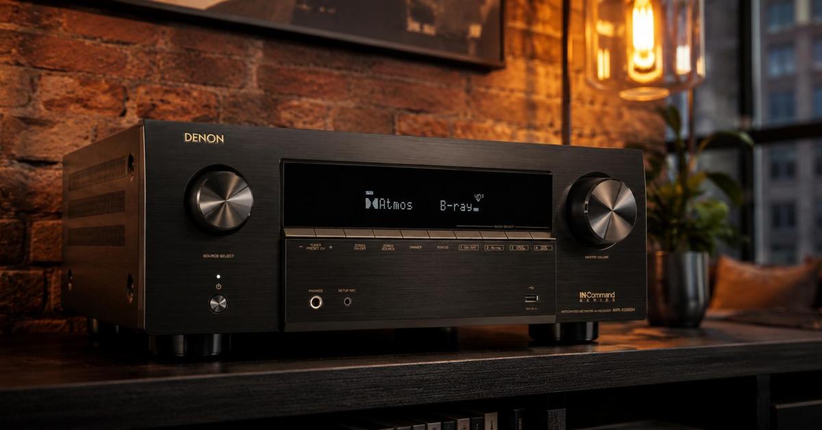 Denon AVR-X3900H 9.4 Channel 8K Dolby Atmos AV Receiver BLACK