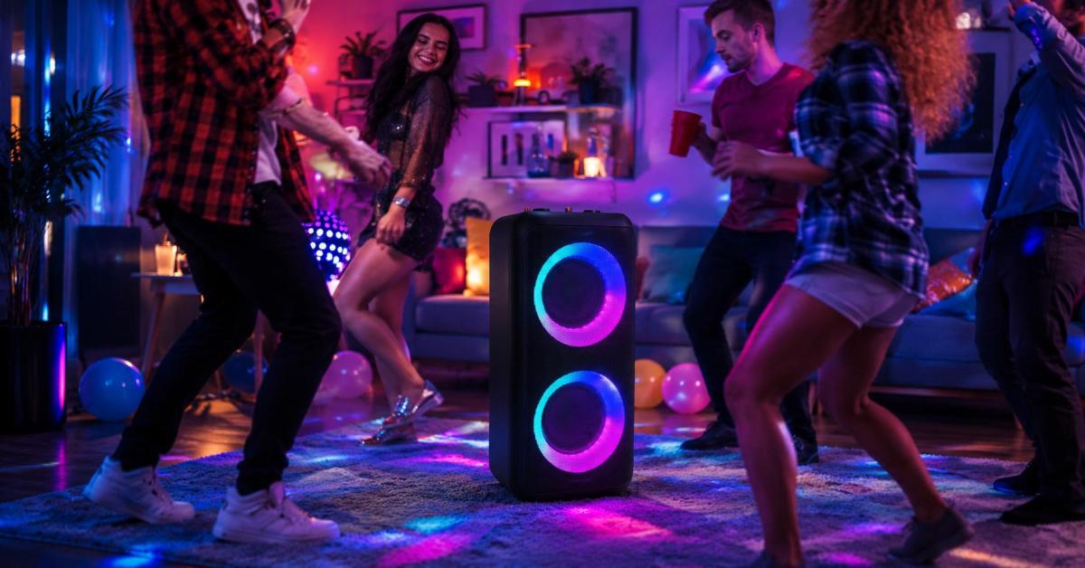 Klipsch GIG XXL Portable Bluetooth Rechargeable Party Speaker w 6.5 Speakers BLACK - Open Box