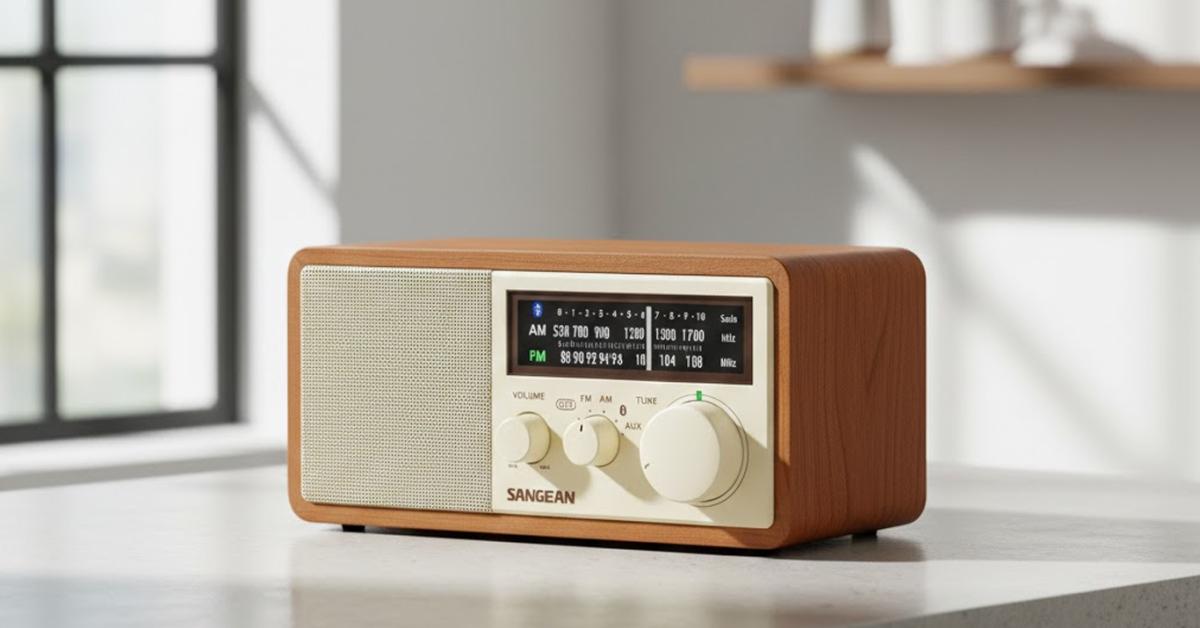Description image for Sangean WR-16 AM/FM Bluetooth Wooden Cabinet Radio RA50562