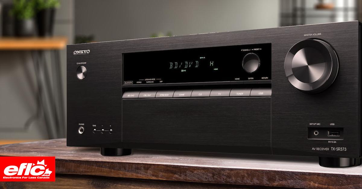 Onkyo TXSR393 5.2Channel A/V Receiver BLACK Canada