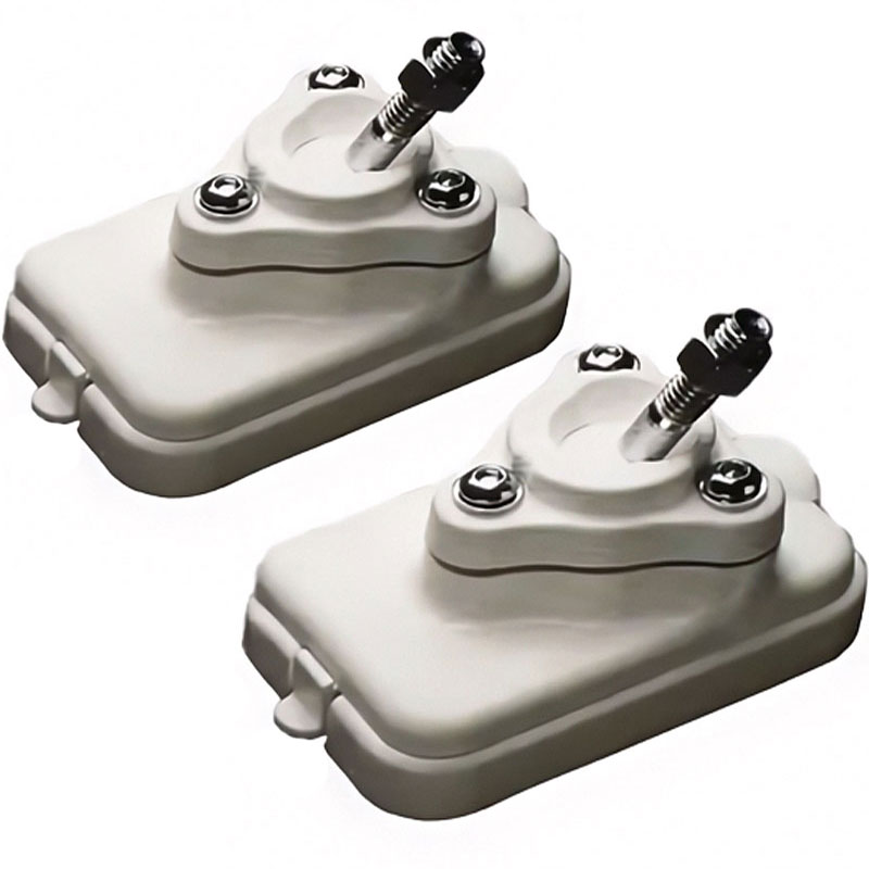 MacroMount Swivel Mount for Speakers with 3/8" - 16 Threaded Mount Inserts (Pair) WHITE