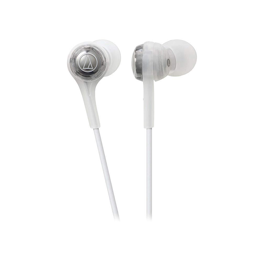 Audio Technica ATH-CK200BTWH Wireless In-Ear Headphones with In-line Mic & Control White - Click Image to Close