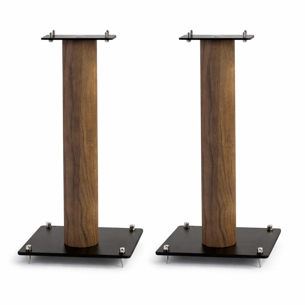 NorStone STYLUM 1 500mm Steel Construction 20-Inch Speaker Stands (Pair) BLACK / OAK