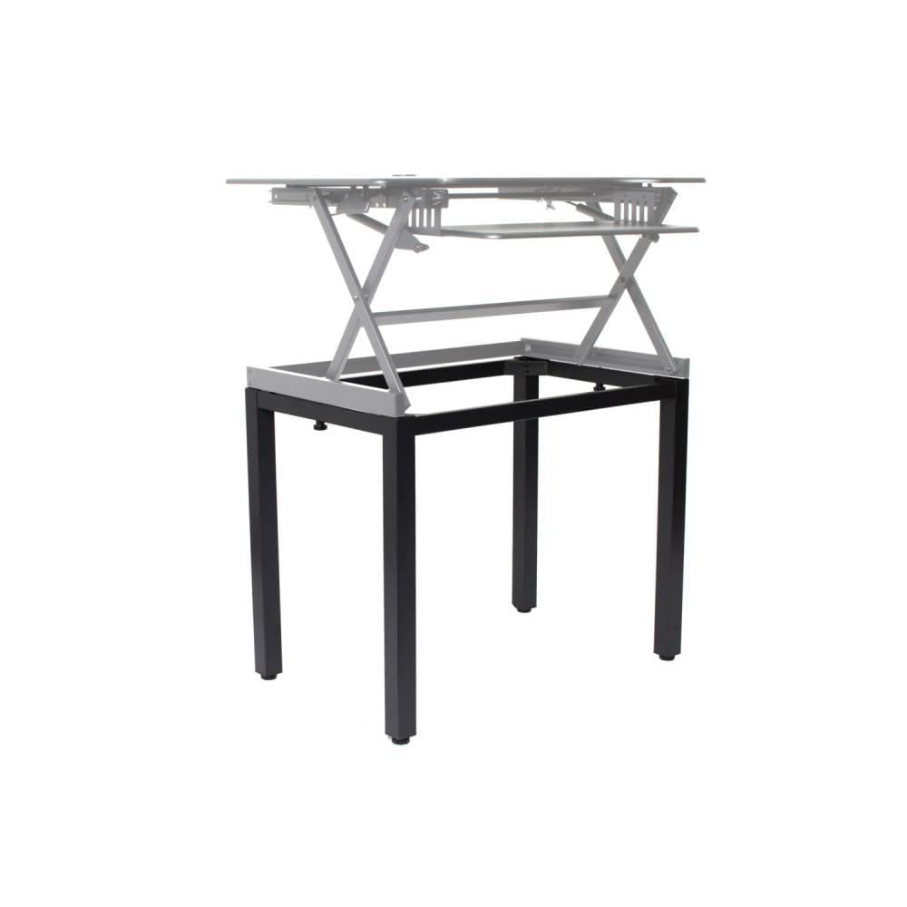 Rocelco DADR-FS Desk Riser Floor Stand BLACK - Click Image to Close