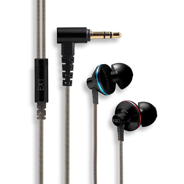 FiiO EX1II In-Ear Nanotech Titanium Diaphragm In-Ear Monitor BLACK