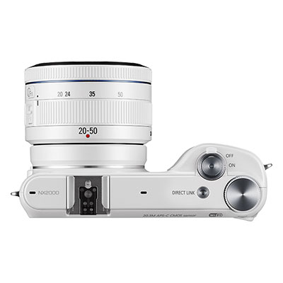 Description image for Samsung NX2000 20.3MP SMART Camera with 20-50mm Lens WHITE