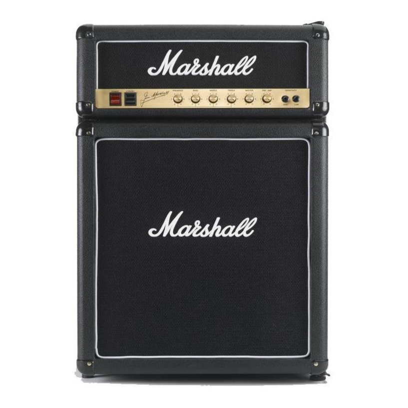 Marshall Black Edition 4.4 Marshall Compact Bar Fridge BLACK - Click Image to Close