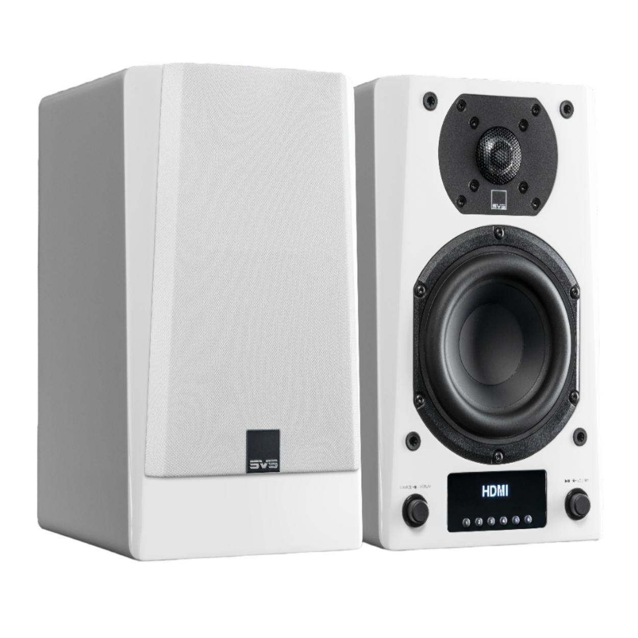 SVS Prime Wireless Pro Powered Speakers GLOSS WHITE - Open Box - Click Image to Close