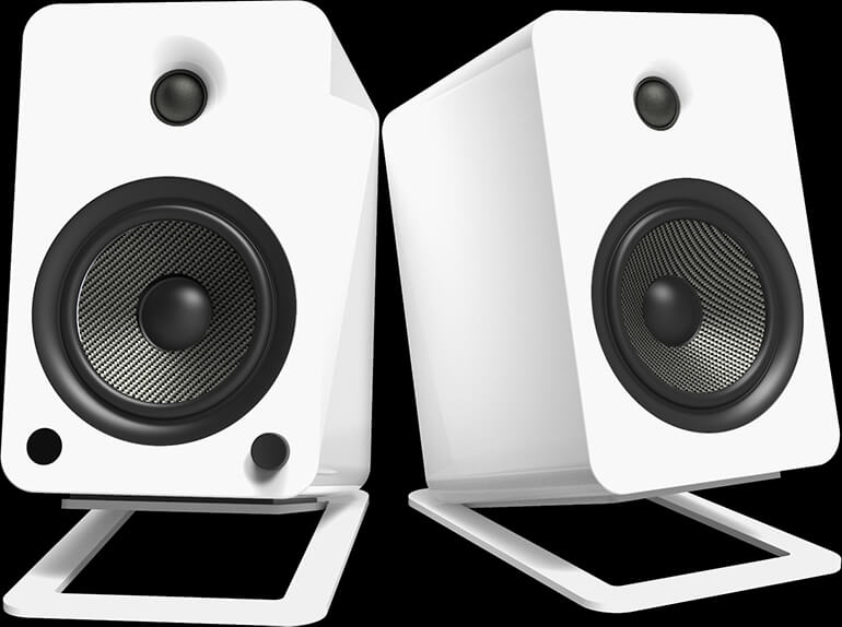 Kanto S6W Desktop Top Speaker Stands Large WHITE Canada EFLC.ca (S6W)