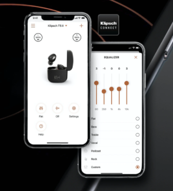 Description image for Klipsch T5 II True Wireless w Active Noise Canceling In-Ear Headphones BLACK