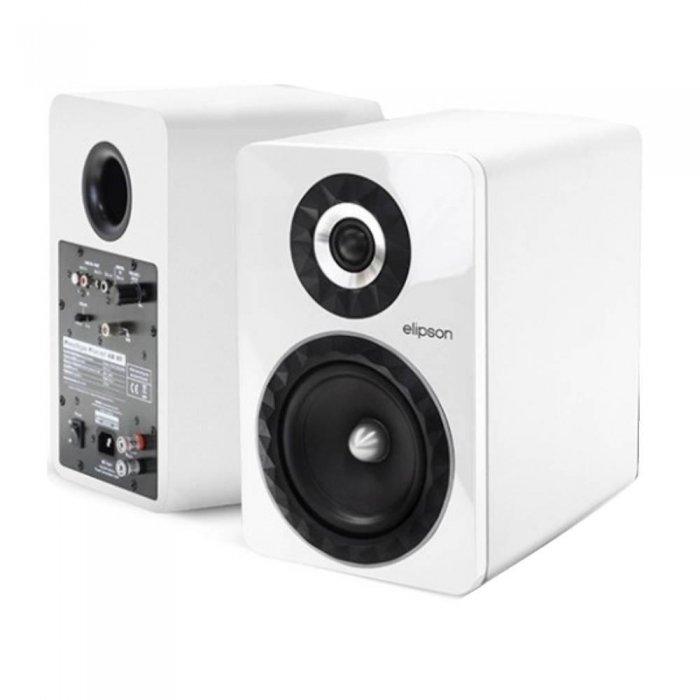 Elipson Prestige Facet 6B Bluetooth Speaker (Pair) WHITE - Open Box - Click Image to Close