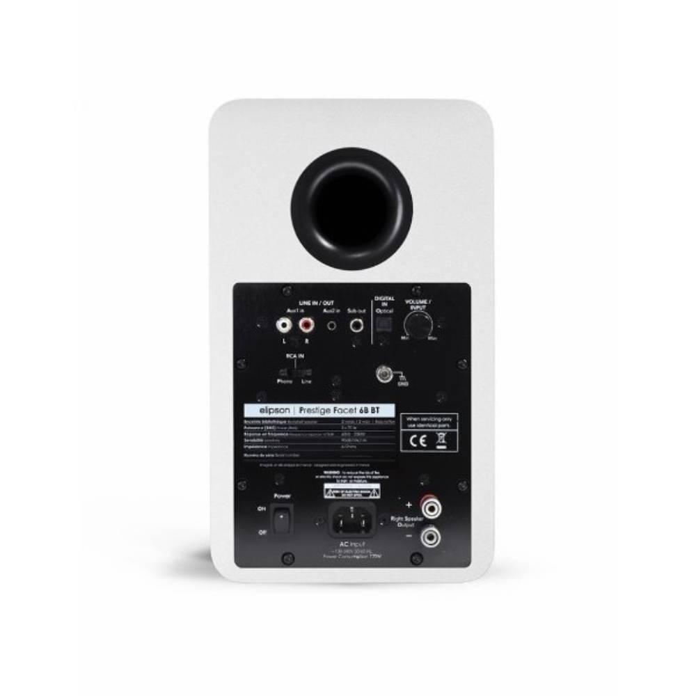 Elipson Prestige Facet 6B Bluetooth Speaker (Pair) WHITE - Click Image to Close