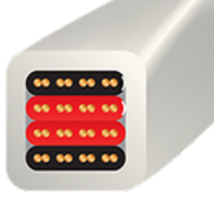 Description image for Wireworld Luna 8 Bi Wire Speaker Cable (Pair) (2.0M)