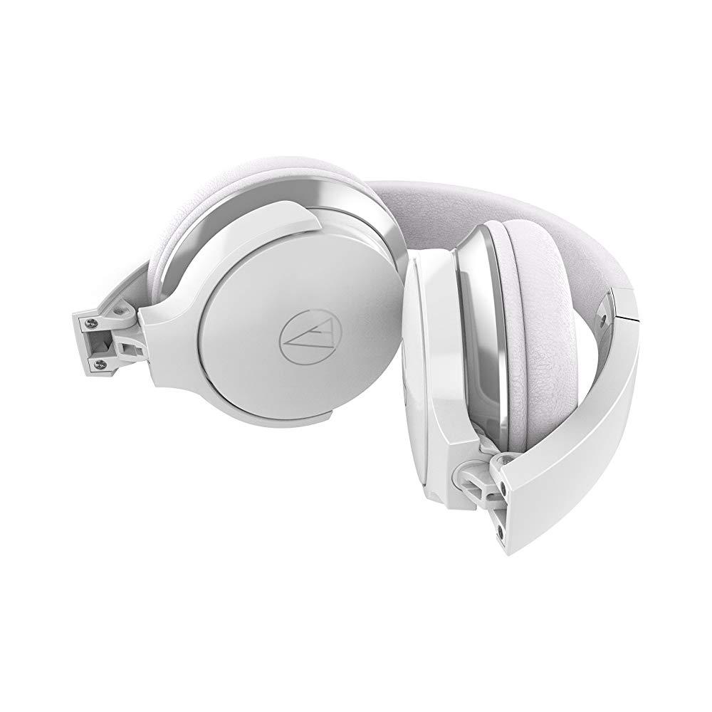 Audio Technica ATH-AR3iSWH SonicFuel On-Ear Headphones with Mic & Control White - Click Image to Close