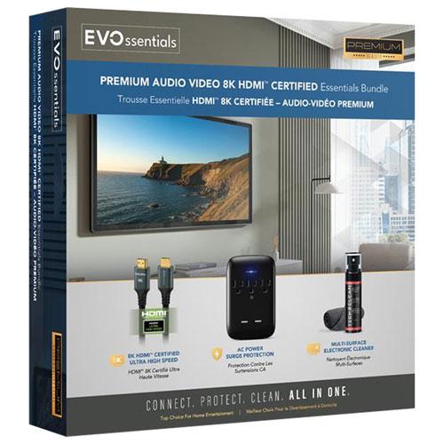 EVOssentials 4M 8K HDMI Home Theater Kit BLACK