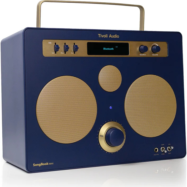 Tivoli Audio Songbook MAX Portable Bluetooth Speaker BLUE/GOLD